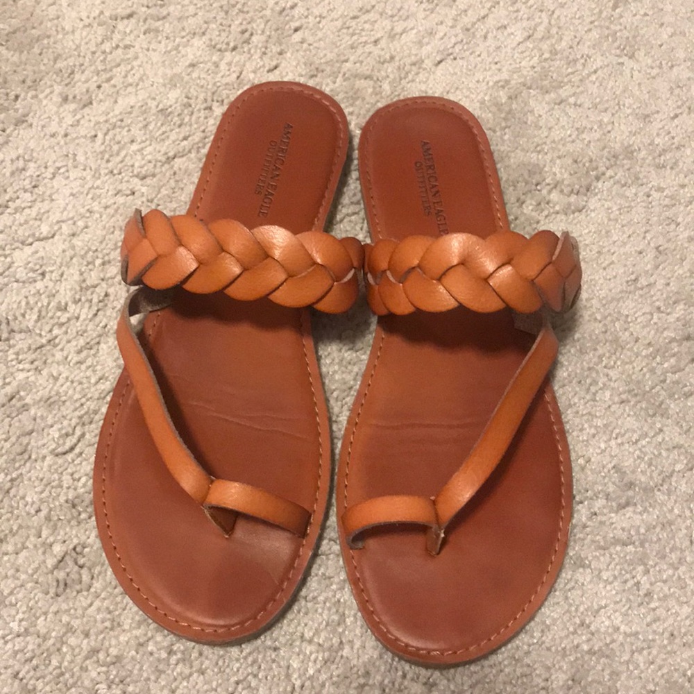american eagle braided sandals
